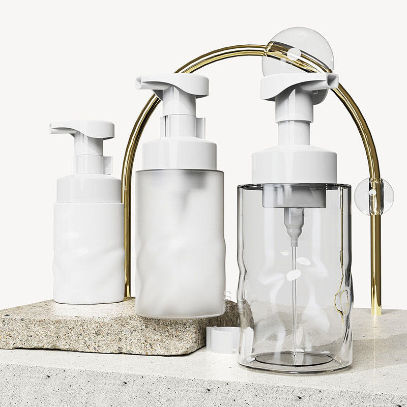 150ml 250ml 300ml 400ml PET Çıplak pembe Köpük El Sabunu Şişesi Doldurulabilir Köpük Pompa Şişesi