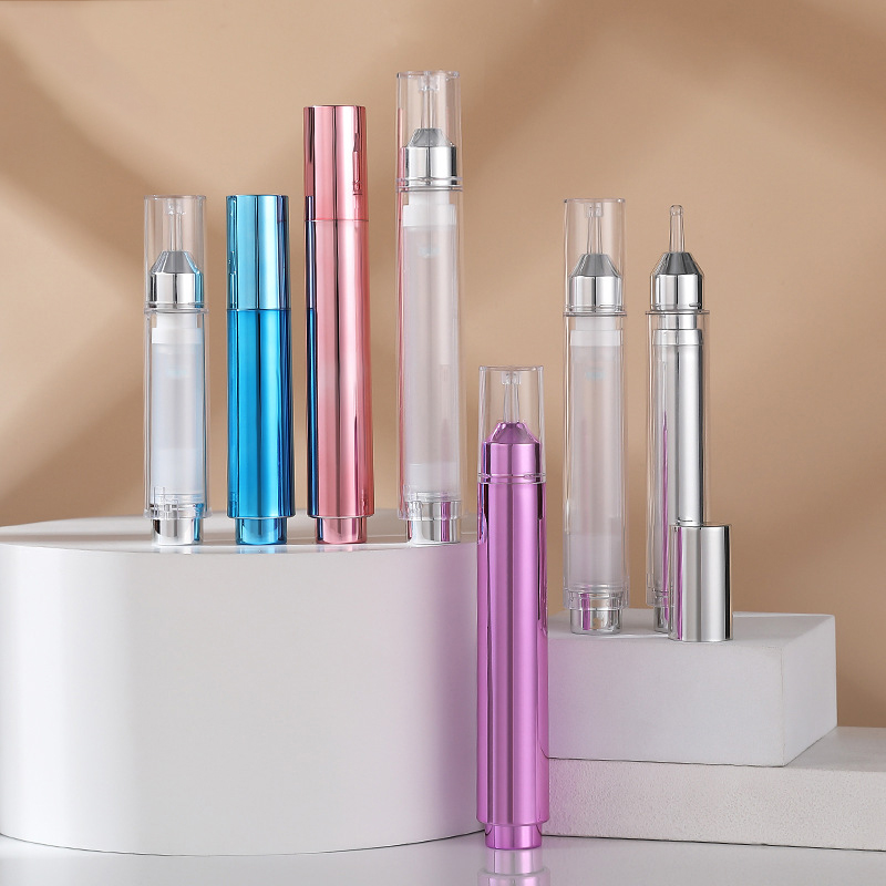 5ml 10ml 15ml Kozmetik Şırınga Tüpü Ambalajı 5ml 10ml 15ml 20ml Göz Kremi Serum Pompası Havasız Şişe Şırınga