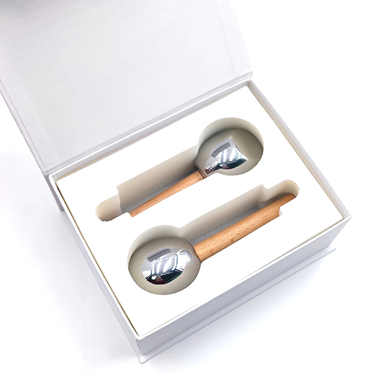 Güzellik Cilt Gözenekleri Sıkın 2 adet Yüz Silindir Araçları Buz Soğutma Yüz Masajı Buz Dalga Topu Güzellik Cilt Gözenekleri Sıkın 2 adet Yüz Silindir Araçları Buz Soğutma Yüz Masajı Buz Dalga Topu