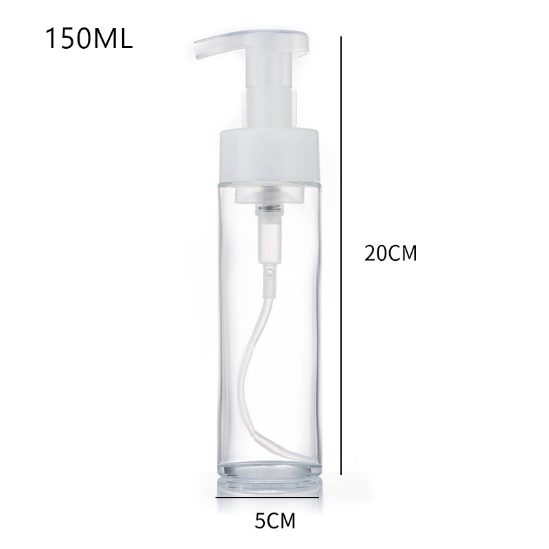 Boş Cam Köpük Pompa Şişesi Temizle Buzlu Cilt Bakımı Köpük El Sabunu Şişesi Boş Cam Köpük Pompa Şişesi Temizle Buzlu Cilt Bakımı Köpük El Sabunu Şişesi