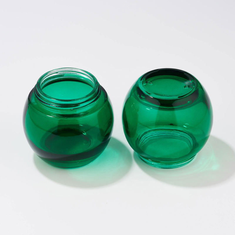 Yeşil Şeffaf Cam Kozmetik Kavanoz Boş Vücut Losyonu Kavanozu Yeşil Şeffaf Cam Kozmetik Kavanoz Boş Vücut Losyonu Kavanozu