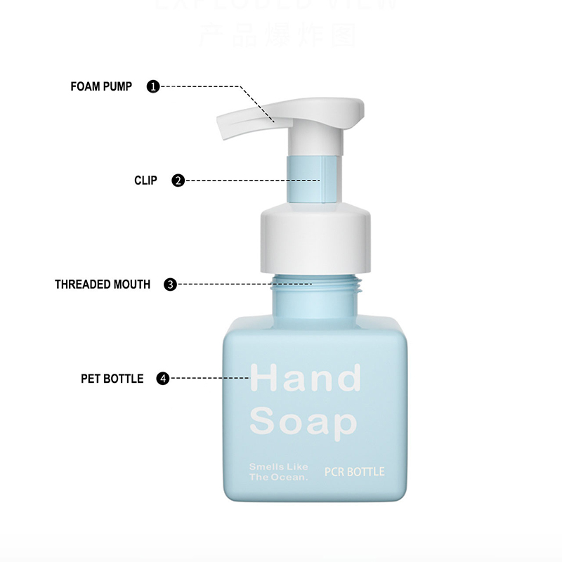 Doldurulabilir PCR 250 ml Kare Yüz Temizleyici Sabunluk Plastik El Sabunu Vücut Yıkama Şişesi Köpük Pompalı Doldurulabilir PCR 250 ml Kare Yüz Temizleyici Sabunluk Plastik El Sabunu Vücut Yıkama Şişesi Köpük Pompalı