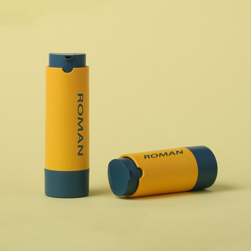 Yuvarlak Plastik Kozmetik Serum Kabı Cilt Bakımı Losyon veya Yüz Sisi için Havasız Pompa Şişesi 15ml 30ml 50ml Yuvarlak Plastik Kozmetik Serum Kabı Cilt Bakımı Losyon veya Yüz Sisi için Havasız Pompa Şişesi 15ml 30ml 50ml