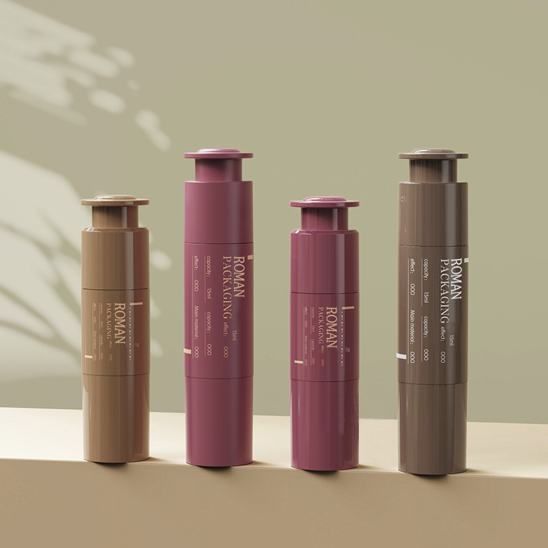 10ml 15ml 20ml Kozmetik Ambalaj Şırınga Özel Göz Kremi Şırınga Kozmetik Taşınabilir Plastik Losyon Havasız Şişe