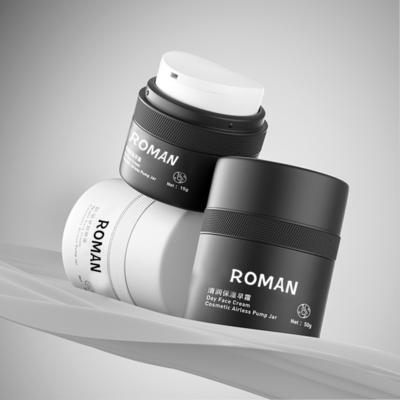 15ml 30ml 50ml Beyaz Siyah Çift Duvar Boş PP Plastik Dolum Basın Havasız Nemlendirici Losyon Krem Serum Pompalı Şişe