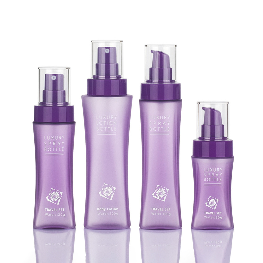 80ml 120ml 150ml 200ml Bel Şeklinde Pet Plastik Seyahat Şişesi Losyonlar için Patlayıcı Tasarım Toner Su-Küçük Boy Kullanışlı Sprey Şişesi