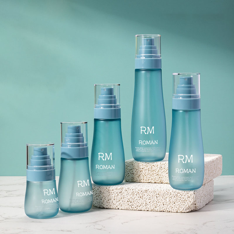 Yuvarlak Omuz Cilt Bakımı Serum Losyonu Plastik Şişe 150ml 120ml 100ml 80ml 50ml Sprey Pompalı Kozmetik Şişe