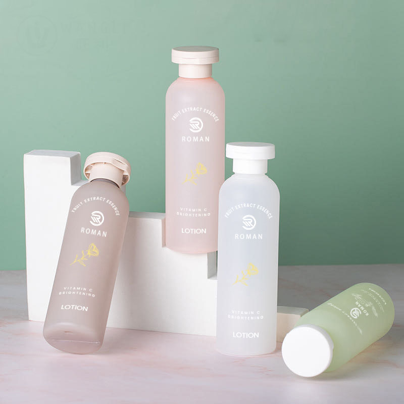 100ml 150ml 200ml 250ml Uçucu Yağ Saf Çiğ Mat Şişe PET Kapaklı Cilt Bakım Ürünleri Şişesi Esans Su Toner Şişesi