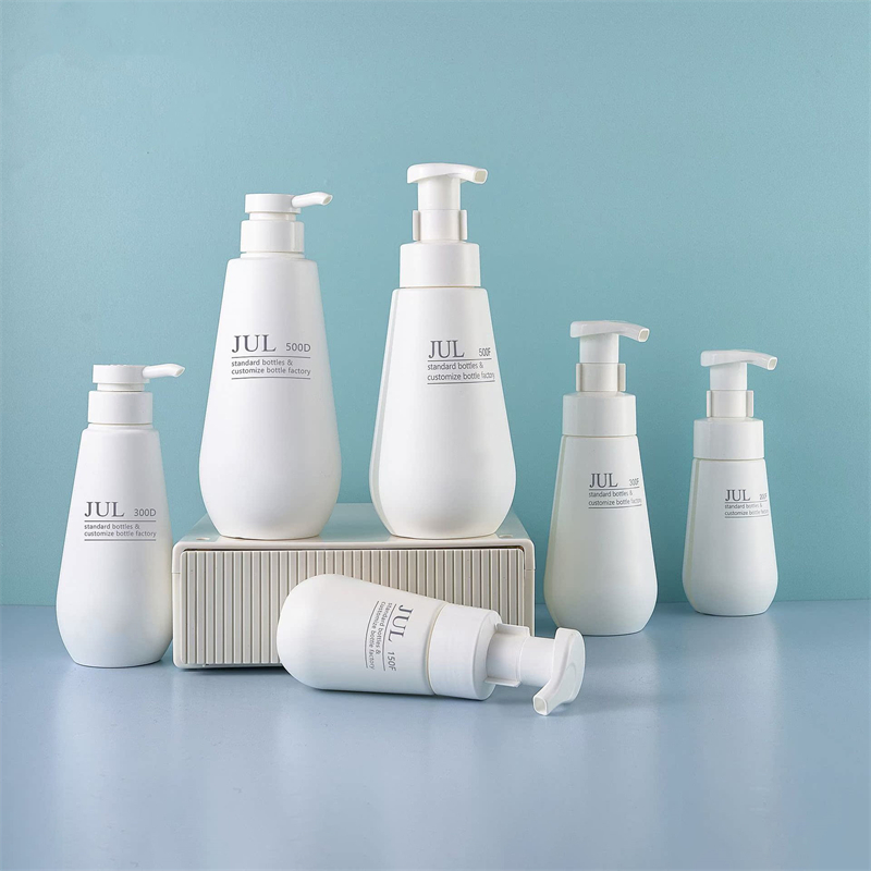 150ml 200ml 300ml Saf Beyaz Vücut Yıkama Kirpik Şampuanı Köpük Pompa Şişesi Geri Dönüşümlü Banyo Vücut Bakım Kapları Duş Jeli Pet Şişe