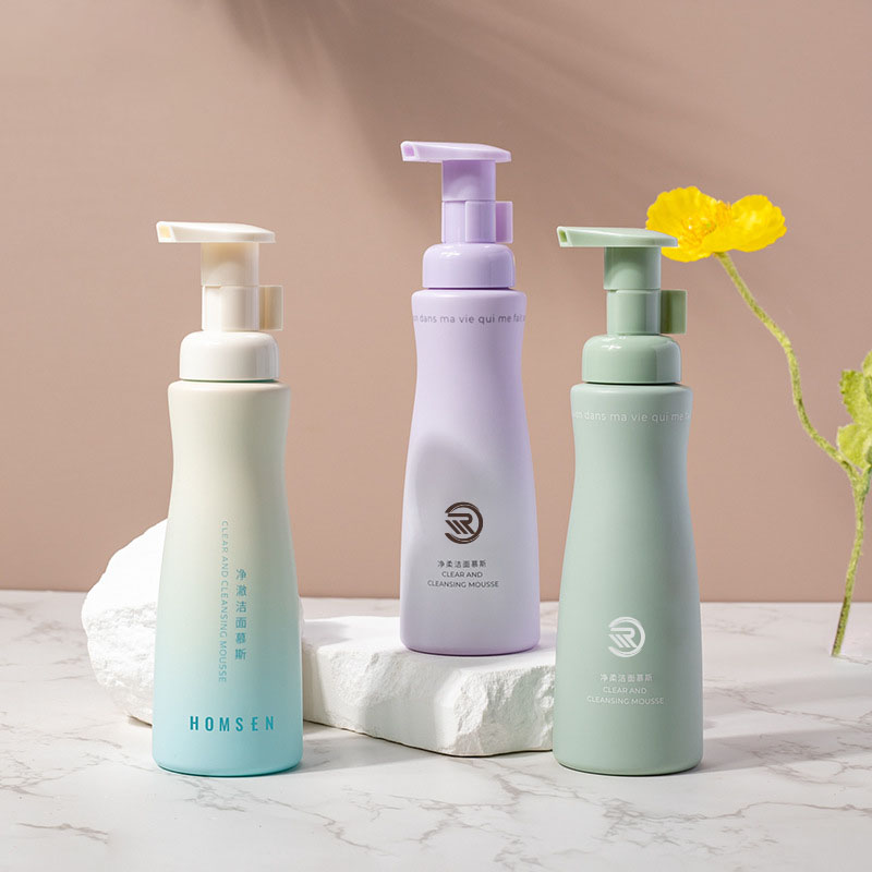 150ml 30 boyunlu PET köpük köpük şişesi bebek şampuanı vücut yıkama bel-sarılma tasarım şişesi vücut bakımı ambalaj temizleyici