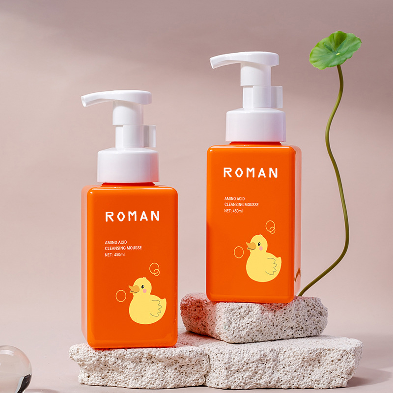 250Ml 300ml 450Ml 500ml 650Ml Cilt Bakımı Temizleme Köpük Şişesi Kare Kirpik Şampuanı Köpük Şişesi Otel Tuvalet Malzemeleri Ambalaj