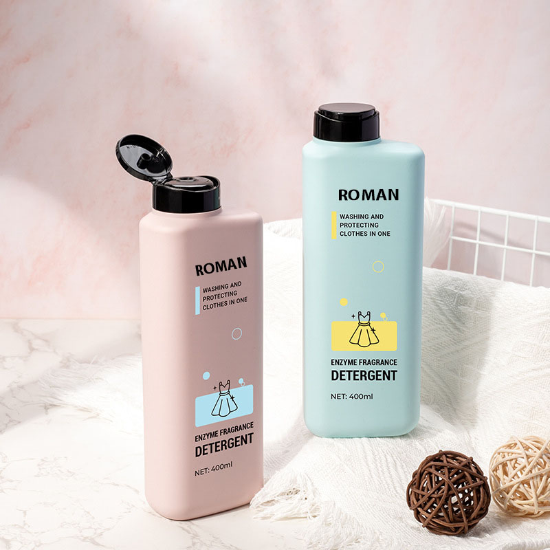 400 ml Plastik Şişeler Flip Top Pet Kirpik Şampuanı Boş Losyon Sıkma Bulaşık Deterjanı Şişesi Şeffaf Su Şişesi