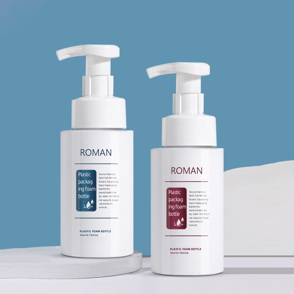 Plastik Sevimli Yuvarlak El Temizleyici Temizleme Köpüğü Pompa Şişesi 200ml 300ml 500ml Yüz Temizleyici Şampuan Ambalajı için Boyutlar