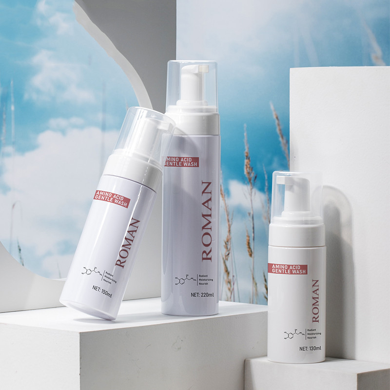 Plastik Nazik Temizleyici Köpük El Sabunu Pompa Şişesi Köpük Dağıtıcı Yüz Cilt Bakımı Temizleyici Şişe 100ML 120ML 150ML 200ML