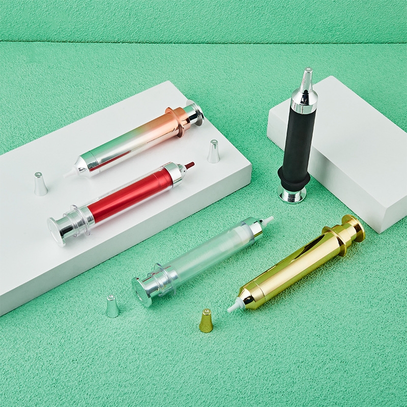 10ml 15ml 20ml Kozmetik Göz Serumu Krem Enjeksiyon Tüpü Şırınga Şekilli Havasız Şişe 10ml 15ml 20ml Kozmetik Göz Serumu Krem Enjeksiyon Tüpü Şırınga Şekilli Havasız Şişe