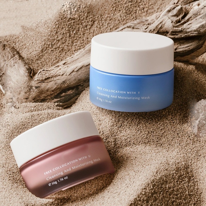 Yüz Kremi ve Göz Kremi İçin Klasik Yuvarlak Cam Krem Kavanoz Kozmetik Ambalajı