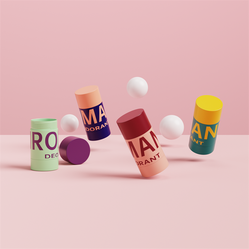 Çoklu Kapasiteli ve Renkli Kozmetik Düz Yuvarlak Deodorant Şişesi Çoklu Kapasiteli ve Renkli Kozmetik Düz Yuvarlak Deodorant Şişesi
