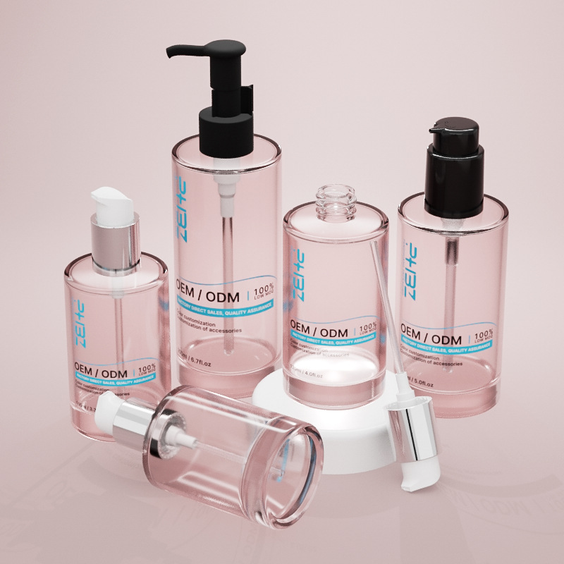 Kalın Tabanlı Çok Kapasiteli Cam Kozmetik Serum Şişesi Kalın Tabanlı Çok Kapasiteli Cam Kozmetik Serum Şişesi