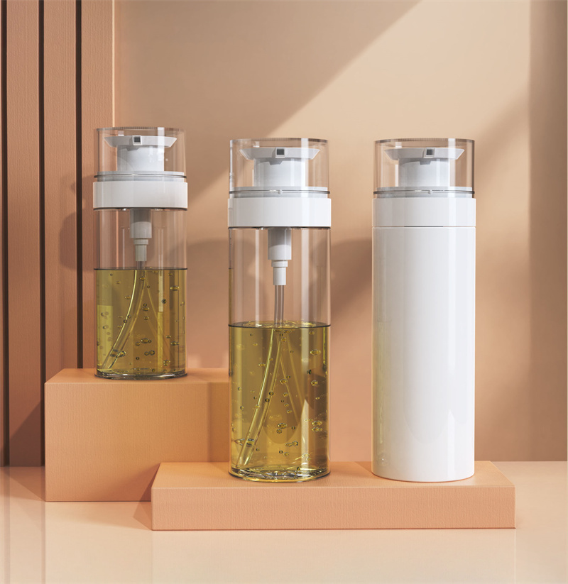 200ml 300ml yenilikçi boş evcil hayvan duşu jeli losyon sıvı sabun pompalı şişe saç bakım yağları şampuan ve saç kremi plastik şişeler