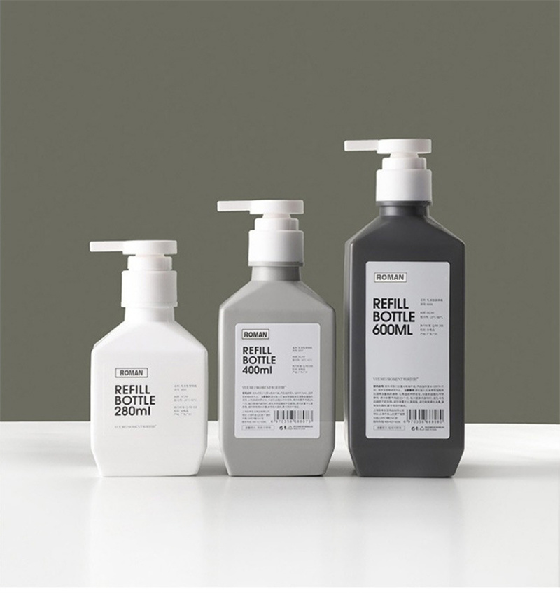 300ml 400ml 600ml PE Plastik Losyon Şişeleri Şampuan Şişeleri Kozmetik Ambalaj için Vücut Yıkama Losyonu Vücut Süt Şişesi 300ml 400ml 600ml PE Plastik Losyon Şişeleri Şampuan Şişeleri Kozmetik Ambalaj için Vücut Yıkama Losyonu Vücut Süt Şişesi