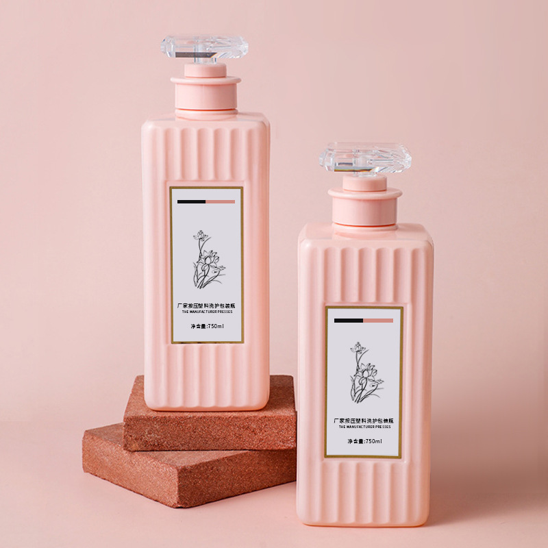 500ml 750ml Kare Plastik Pet Losyon Pompa Şişesi Şerit Şekli Yüzeyli Saç Yağı Şampuanı ve Saç Kremi Kozmetik Konteyner 500ml 750ml Kare Plastik Pet Losyon Pompa Şişesi Şerit Şekli Yüzeyli Saç Yağı Şampuanı ve Saç Kremi Kozmetik Konteyner