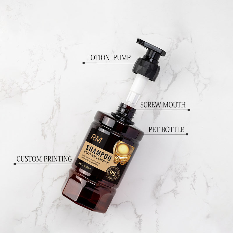 Vidalı Pompa ile 500 ml Pet Plastik Petal Pompa Şişesi Kişisel Bakım Ambalajı için Yüksek Değerli Otel Şampuan Şişesi Vidalı Pompa ile 500 ml Pet Plastik Petal Pompa Şişesi Kişisel Bakım Ambalajı için Yüksek Değerli Otel Şampuan Şişesi