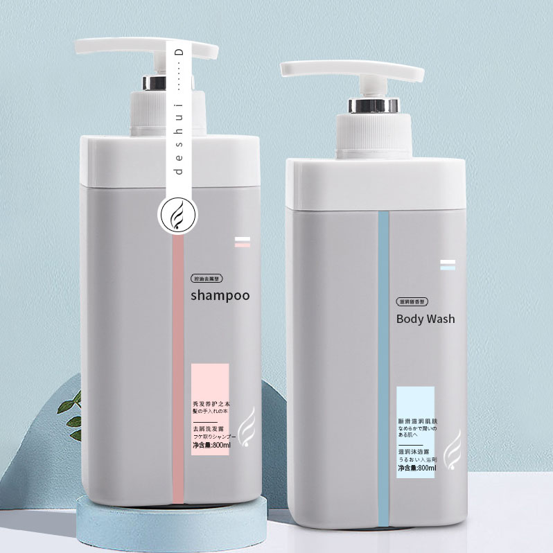 Yüksek Kapasiteli 500ml 800ml Plastik Ambalaj Şişeleri Cilt Bakımı Losyonu Saç Toniği Konteyner Boş Şampuan ve Saç Kremi Şişesi