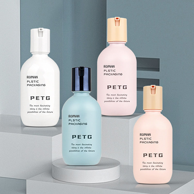 Doldurulabilir Yeni Tasarım Spf 50+ Güneş Koruyucu Ambalaj Şişesi 50ml 80ml 130ml Kozmetik Plastik Cilt Beyazlatıcı Güneş Koruyucu Losyon Sprey Şişesi