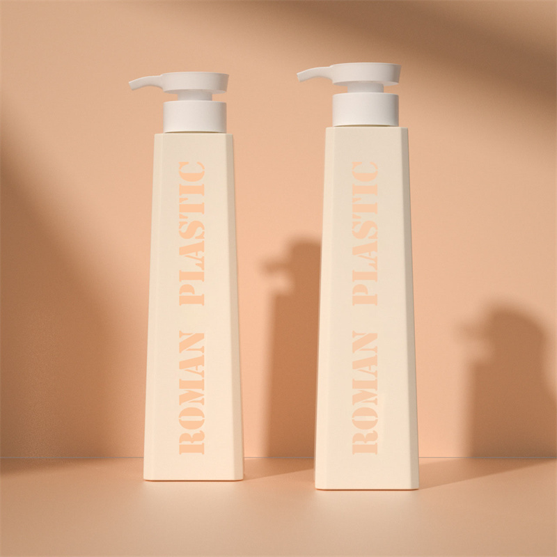 Zarif Şekil Kozmetik Ambalaj Losyonu Şampuan Duş Jeli Kremi Yamuk Toner Krem Losyon Şişesi Ev Bakımı Için