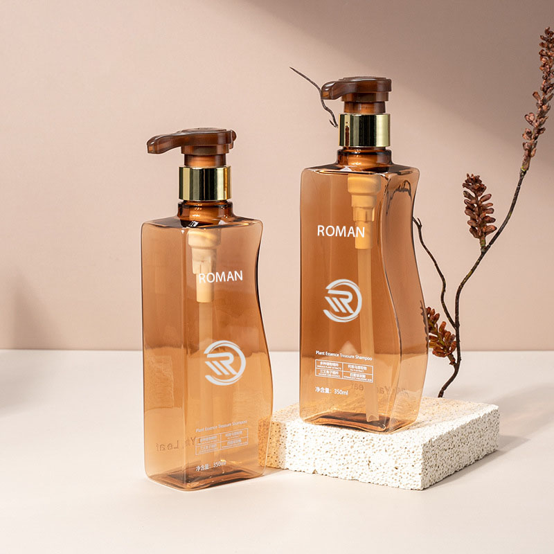 Güvenilir 350ml 500ml Eğri Şekilli Amber Pet Plastik Boş Vücut Losyonu Şişesi Pompalı Saç Bakım Şampuanı Saç Kremi veya Yüz Kremi Kullanımı için Güvenilir 350ml 500ml Eğri Şekilli Amber Pet Plastik Boş Vücut Losyonu Şişesi Pompalı Saç Bakım Şampuanı Saç Kremi veya Yüz Kremi Kullanımı için