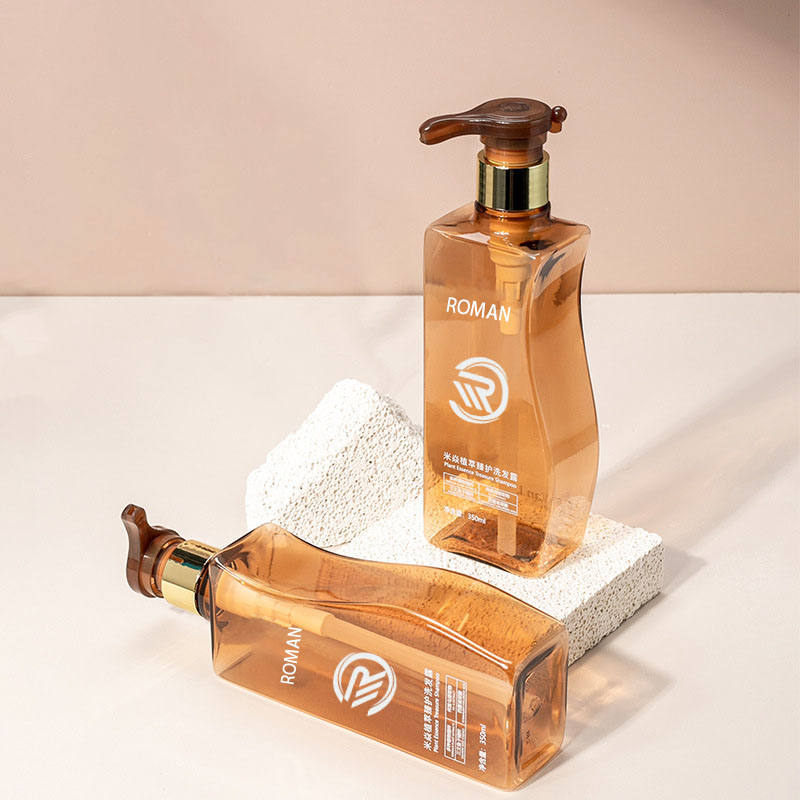 Güvenilir 350ml 500ml Eğri Şekilli Amber Pet Plastik Boş Vücut Losyonu Şişesi Pompalı Saç Bakım Şampuanı Saç Kremi veya Yüz Kremi Kullanımı için Güvenilir 350ml 500ml Eğri Şekilli Amber Pet Plastik Boş Vücut Losyonu Şişesi Pompalı Saç Bakım Şampuanı Saç Kremi veya Yüz Kremi Kullanımı için