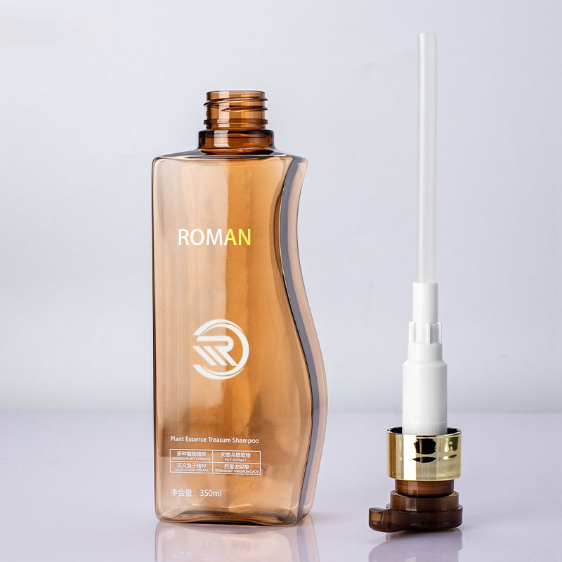 Güvenilir 350ml 500ml Eğri Şekilli Amber Pet Plastik Boş Vücut Losyonu Şişesi Pompalı Saç Bakım Şampuanı Saç Kremi veya Yüz Kremi Kullanımı için Güvenilir 350ml 500ml Eğri Şekilli Amber Pet Plastik Boş Vücut Losyonu Şişesi Pompalı Saç Bakım Şampuanı Saç Kremi veya Yüz Kremi Kullanımı için