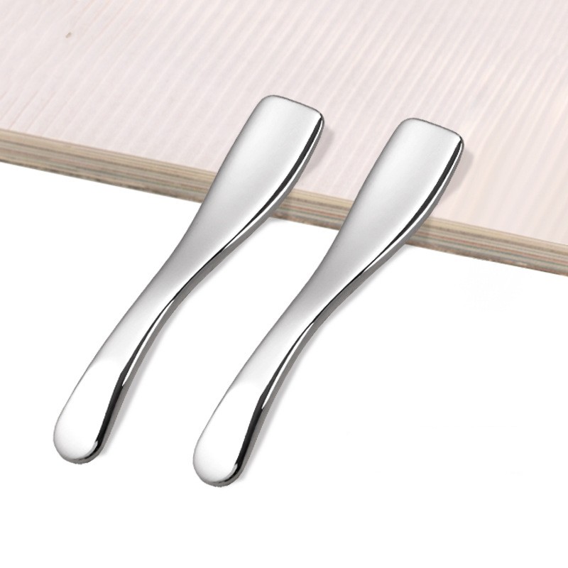 Güzellik Makyaj Spatula Mini Küçük Yüz Göz Kremi Kepçe Maskesi Altın Metal Kozmetik Kaşık