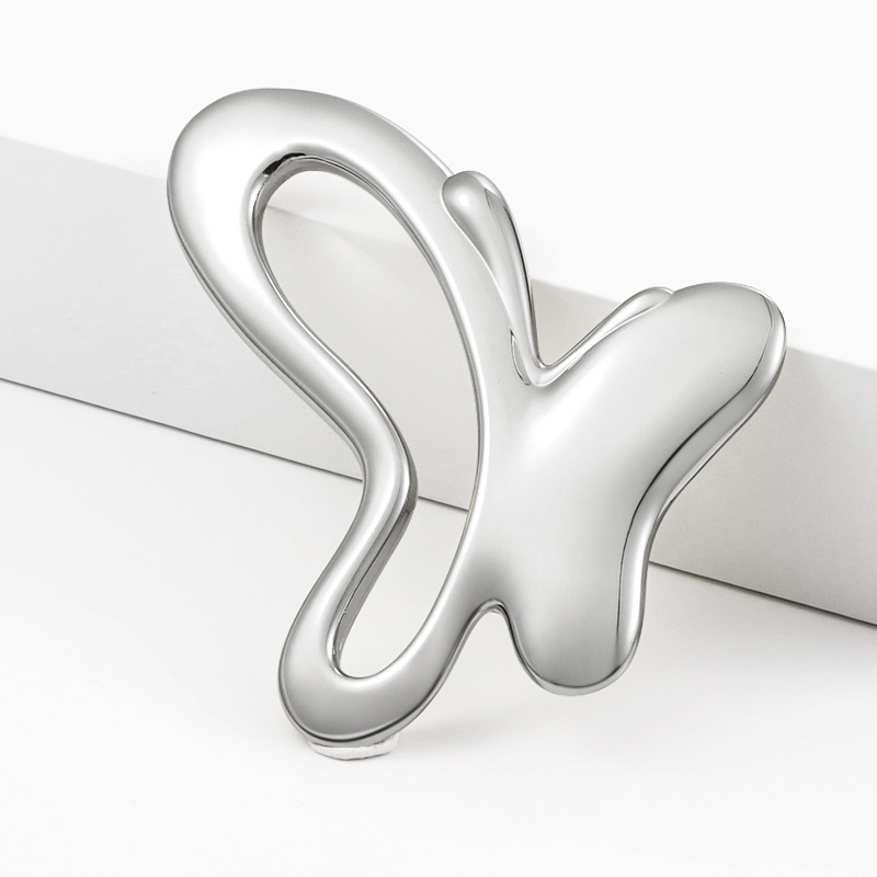 Kelebek Çinko Alaşımı Gua Sha Aracı El Güzellik Araçları Taşınabilir Göz Kremi Sopa Masajı